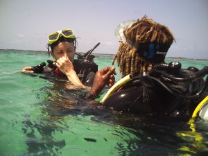 Fanny et Julien en plongée